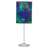 Dazzling Blue Purple and Green Table Lamp (Front)