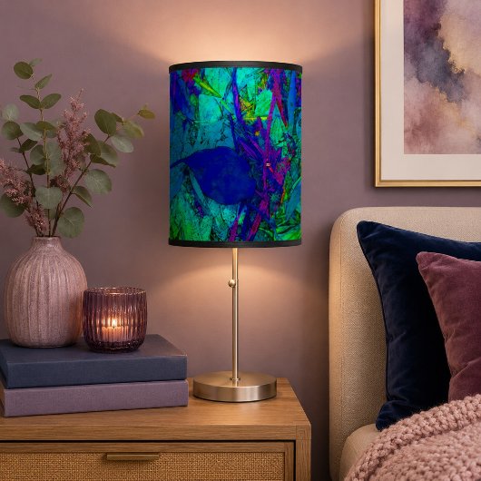 Dazzling Blue Purple and Green Table Lamp