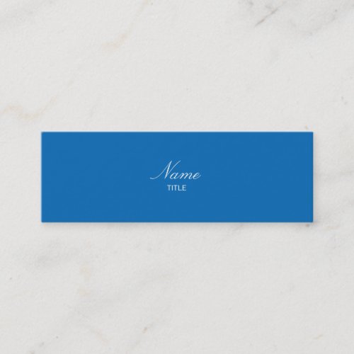 Dazzling Blue Small Elegante Mini Business Card