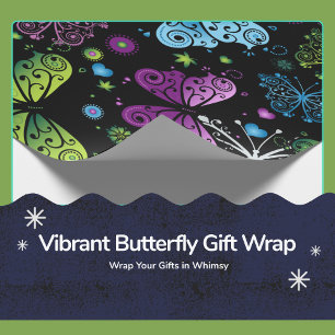 Dazzling Butterfly Gift Wrap