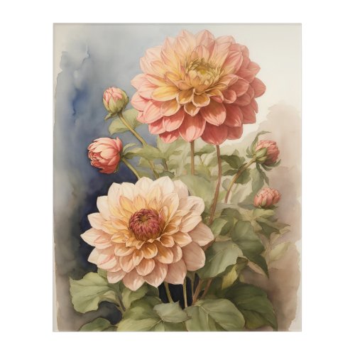 Dazzling Dahlia Acrylic Wall Art