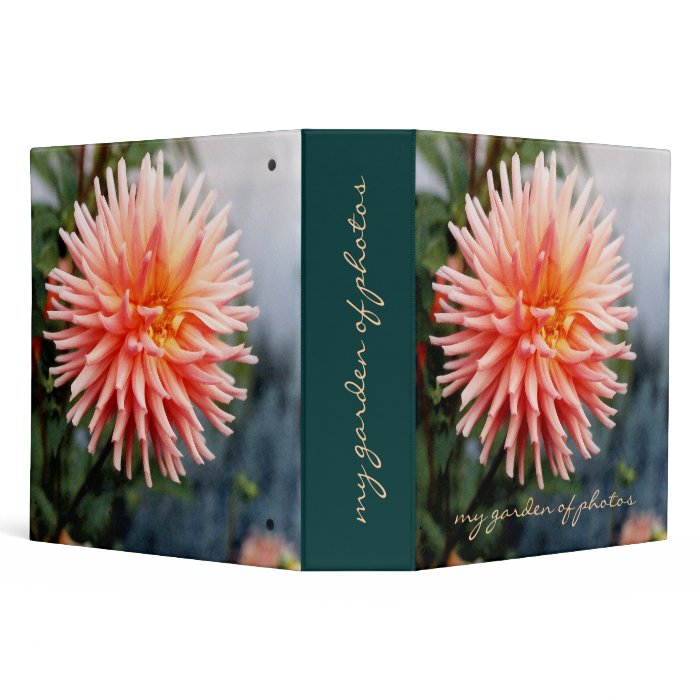 Dazzling Dahlia Flower Vinyl Binders