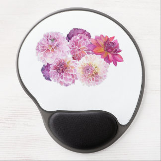 Dazzling Dahlias Personalized Stationery Gel Mouse Pad
