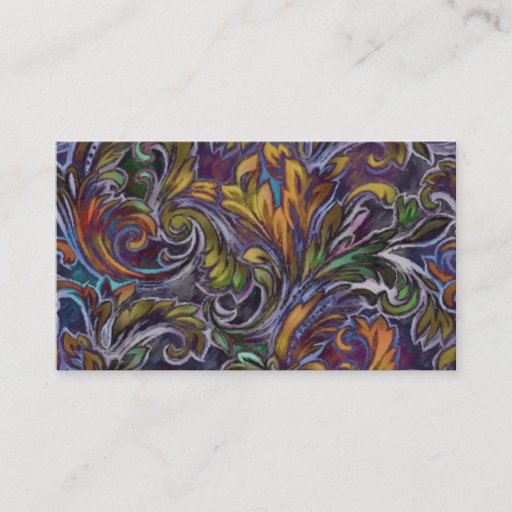 Customizable Dazzling Damask Business Card