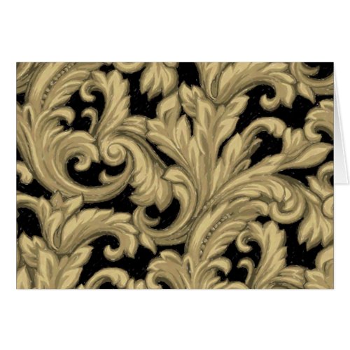 Dazzling Damask Gold and Black