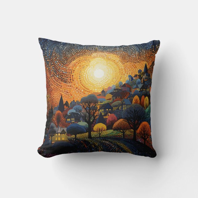 Dazzling Dance Throw Pillow (Front)