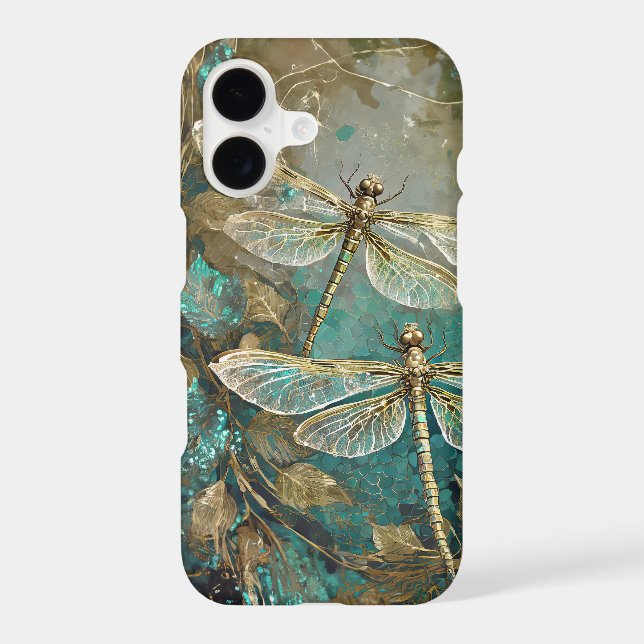 Dazzling  Dancing Dragonflies, Gossamer Wings iPhone Case (Back)