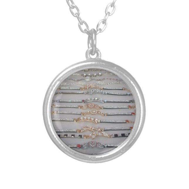 Dazzling Decorated Diamond Chain Artwork Jewelry  (Front)