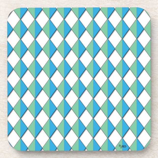 Dazzling Diamonds  Beverage Coaster (Front)