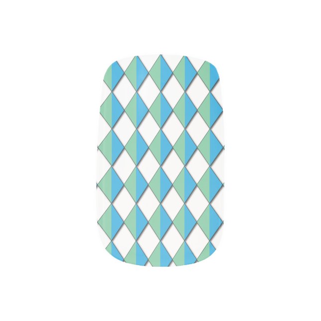 Dazzling Diamonds  Minx Nail Art (Left Thumb)