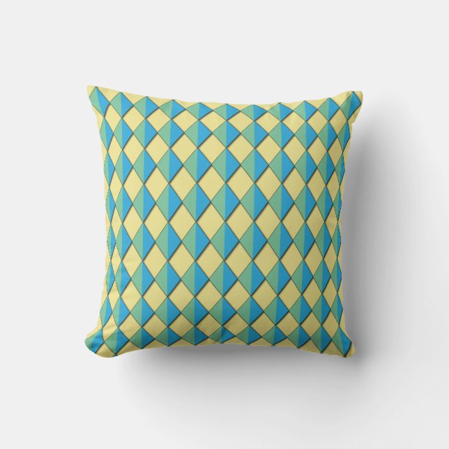 Dazzling Diamonds Throw Pillow (Front)