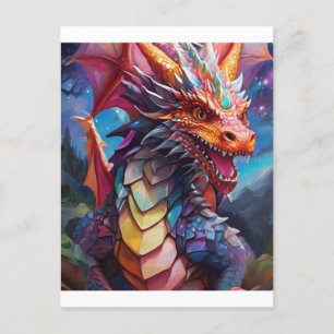 Dazzling Dragon Postcard