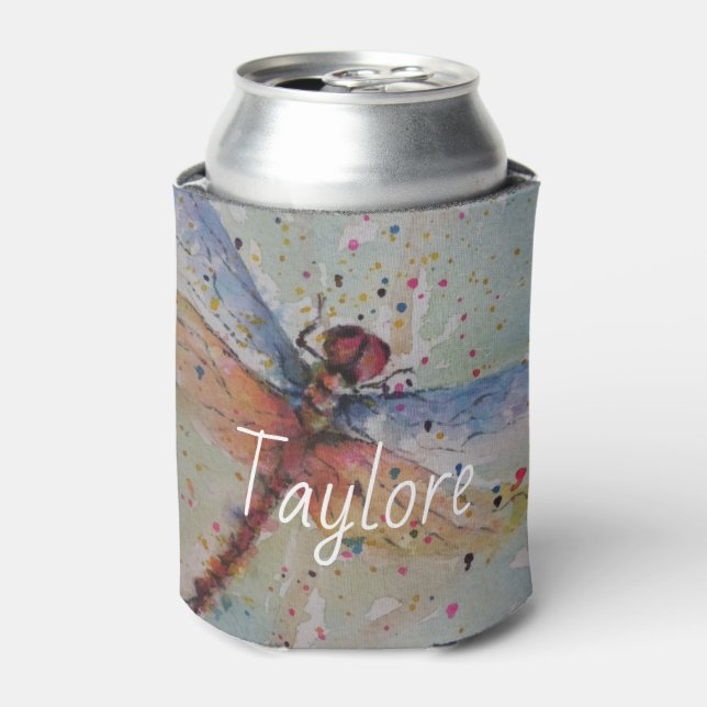 Dazzling Dragonfly Can Cooler (Can Front)