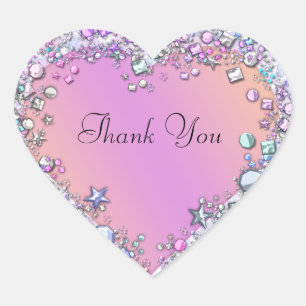 Dazzling Gems PERSONALIZED NAME Pink Sticker