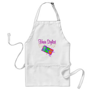 DAZZLING HAIR STYLIST AND BEAUTICIAN ADULT APRON