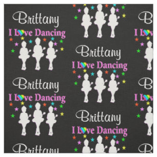 DAZZLING I LOVE DANCING PERSONALIZED BALLET FABRIC