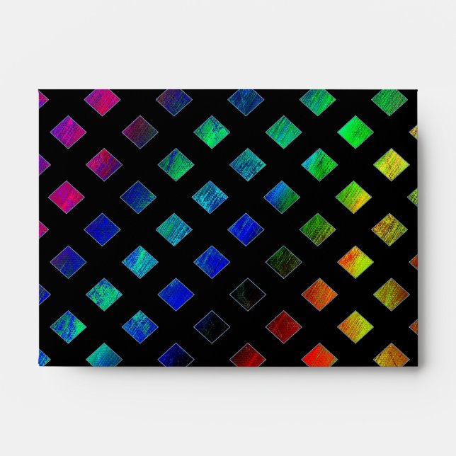 Dazzling Multi Colored Diamonds Envelope (Front)