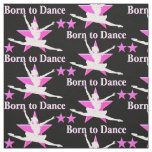 DAZZLING PINK AND BLACK BALLERINA FABRIC