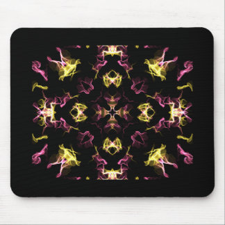 Dazzling Pink and Yellow Mandala Mouse Pad