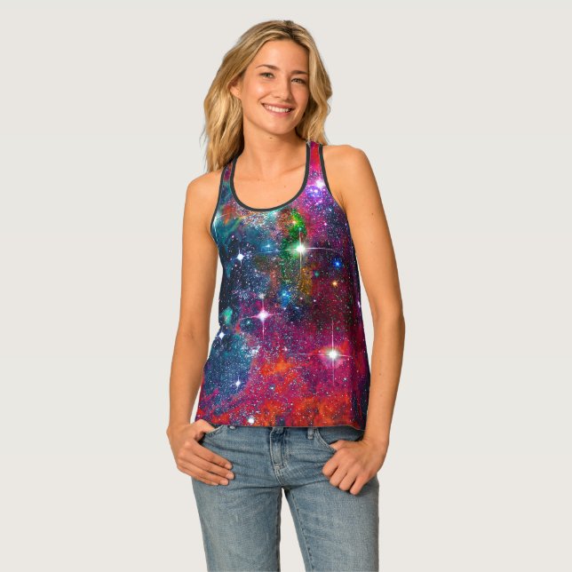 Dazzling Racer Back Tank Top (Front Full)