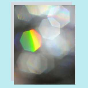 Dazzling Rainbow Prism Grey Scrapbook Paper Sheet