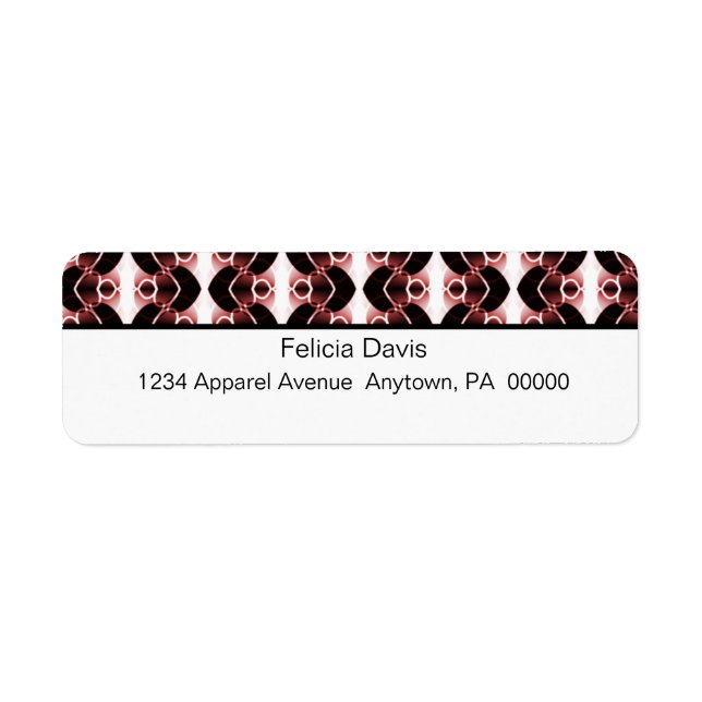 Dazzling Retro Return Address Labels (Front)