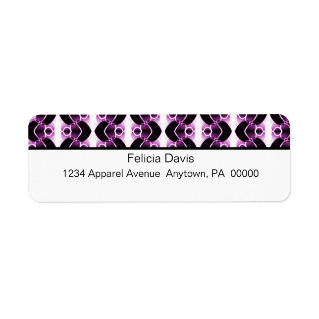 Dazzling Retro Return Address Labels (Front)