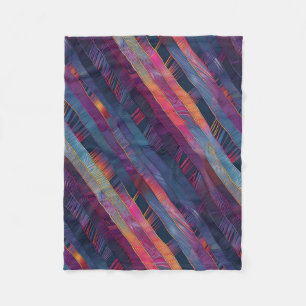 Dazzling Ribbon Patchwork Fleece Blanket