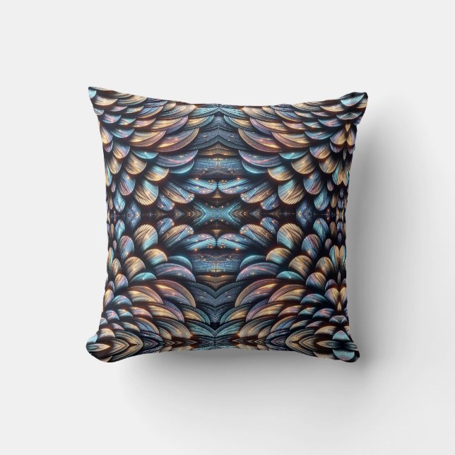 Dazzling Scales Throw Pillow (Front)