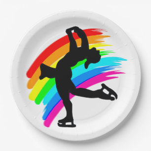 DAZZLING SKATER PAPER PLATES