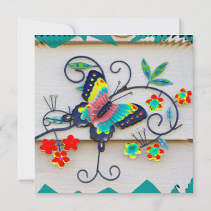 Dazzling Solar Butterfly Series Holiday Card