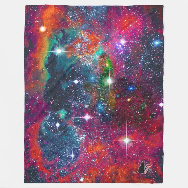 Dazzling Star Field  Fleece Blanket (Front)