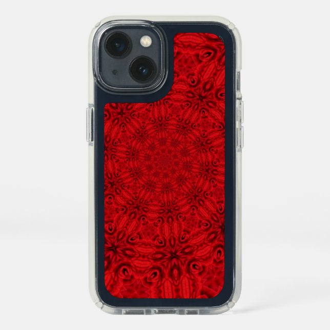 Dazzling Swirling Red Pattern Speck iPhone 13 Case (Front)