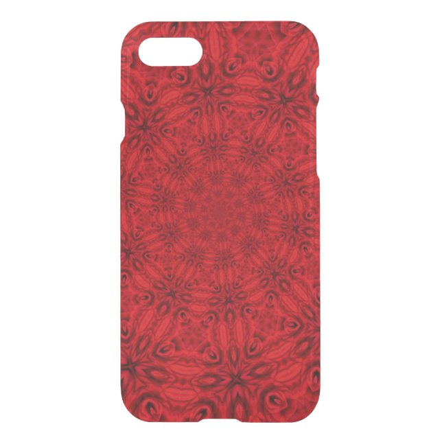 Dazzling Swirling Red Pattern Uncommon iPhone Case (Back)