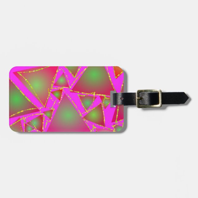 Dazzling Triangles Luggage Tag (Front Horizontal)
