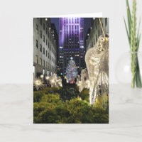 Dazzling View Rockefeller Plaza Christmas Time