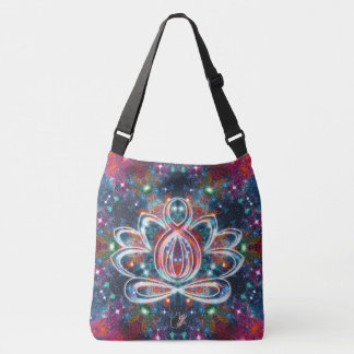 Dazzling Zen Lotus Crossbody Bag