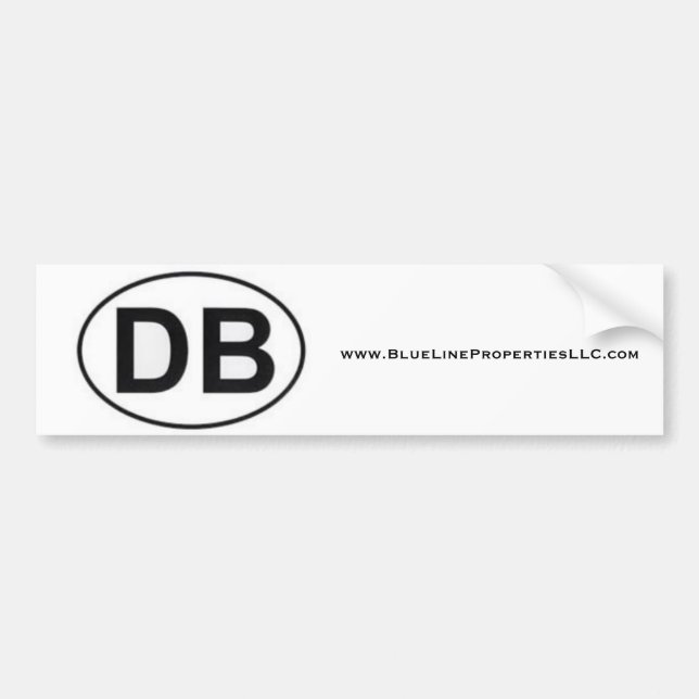 DB bumper sticker (Front)