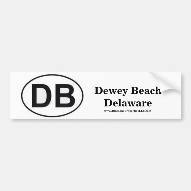 DB Bumper Sticker (Front)
