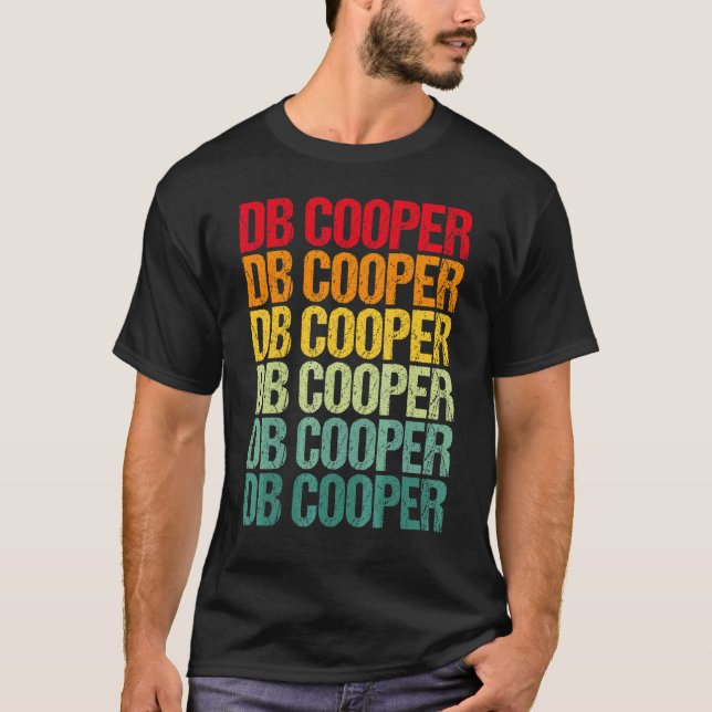 Db Cooper Retro Vintage T-Shirt (Front)