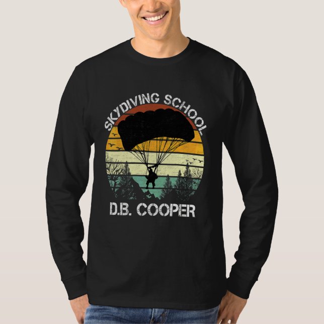 Db Cooper Skydiving School  For Men T-Shirt (Front)