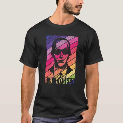 Db Cooper Vintage Rainbow 1971 Skyjacking Heist Hi T_Shirt