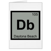 Db - Daytona Beach Florida City Chemistry Symbol (Front)