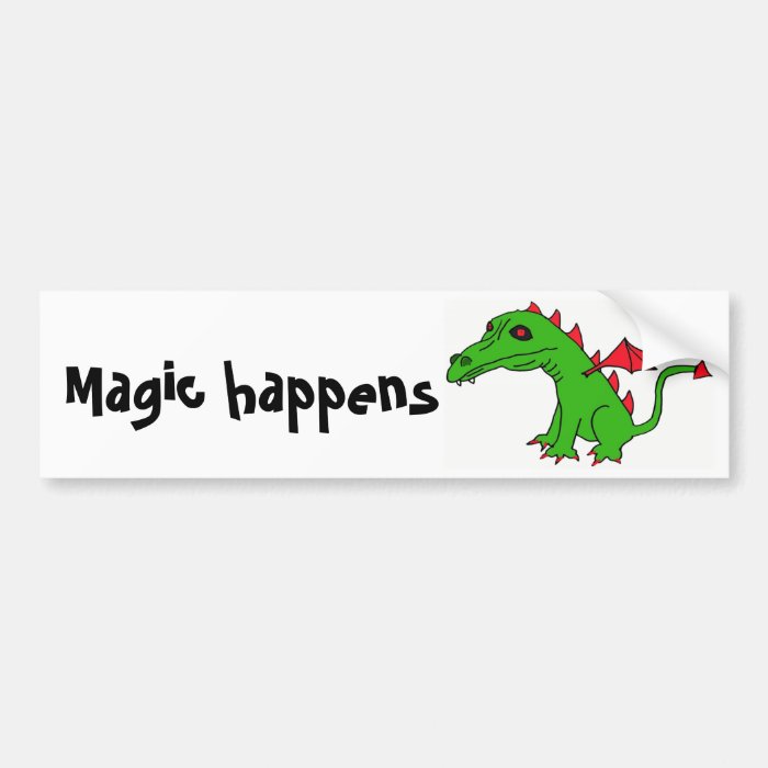 DB  Magic happens bumper sticker