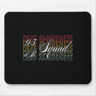 Db Squad Hand Sign Language Hearing Loss Awareness Mouse Pad