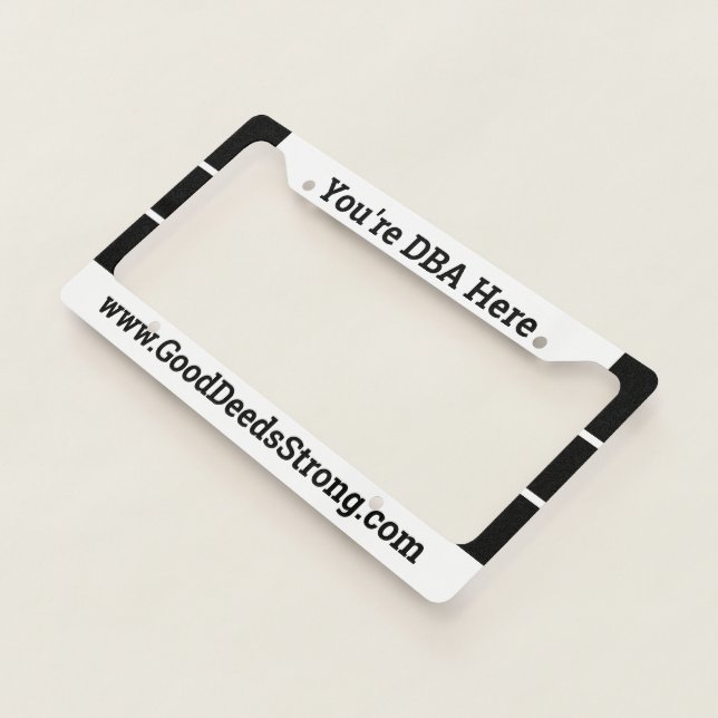 DBA Here License Plate Frame (3/4)