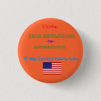 dbi_flag_usa[1], Representative, Leah Bevilacqu... Button