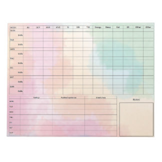 DBT Dairy Card Notepad - 40 Sheets Colors
