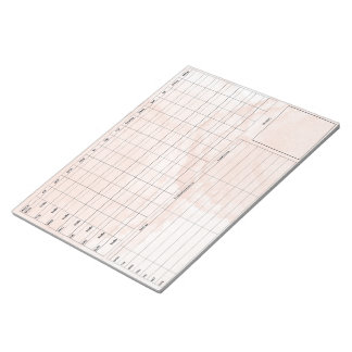 DBT Dairy Card Notepad - 40 Sheets Pink