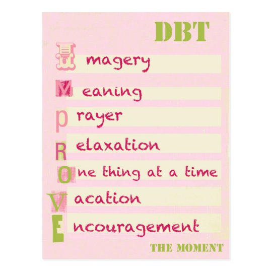 DBT Improve the Moment Postcard